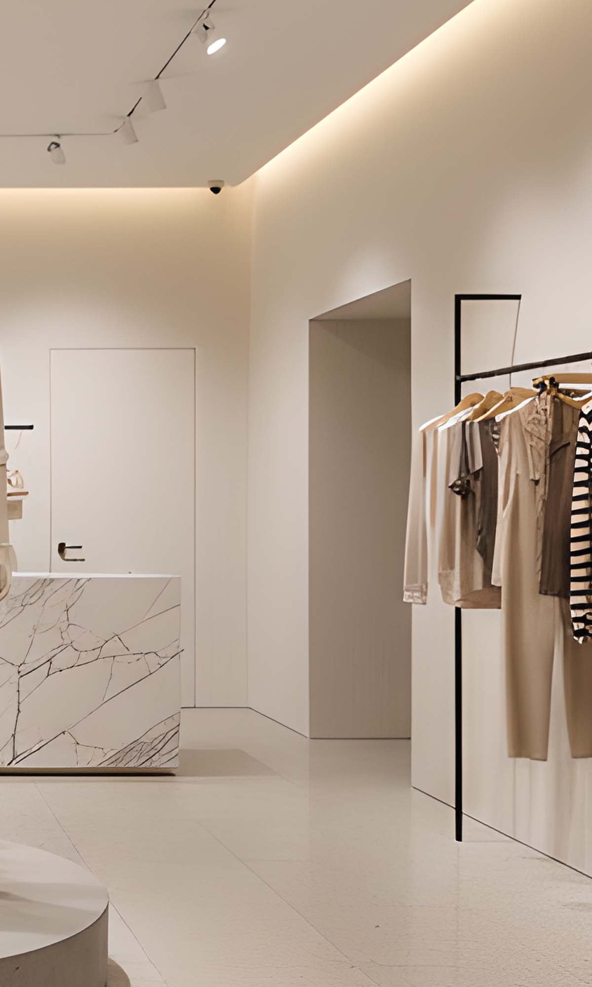 Snow Ribbed Stripe Effect Textured Vinyl Commercial Wallpaper C7768
