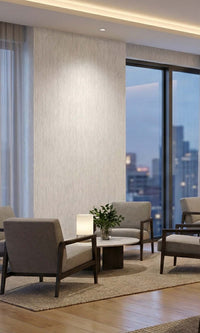 Smoke Ribbed Stripe Effect Textured Vinyl Commercial Wallpaper C7771