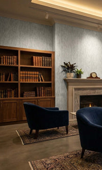 Stone Ribbed Stripe Effect Textured Vinyl Commercial Wallpaper C7772