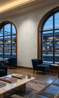 Stone Ribbed Stripe Effect Textured Vinyl Commercial Wallpaper C7772