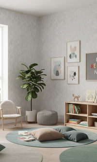 Stone Ribbed Stripe Effect Textured Vinyl Commercial Wallpaper C7772