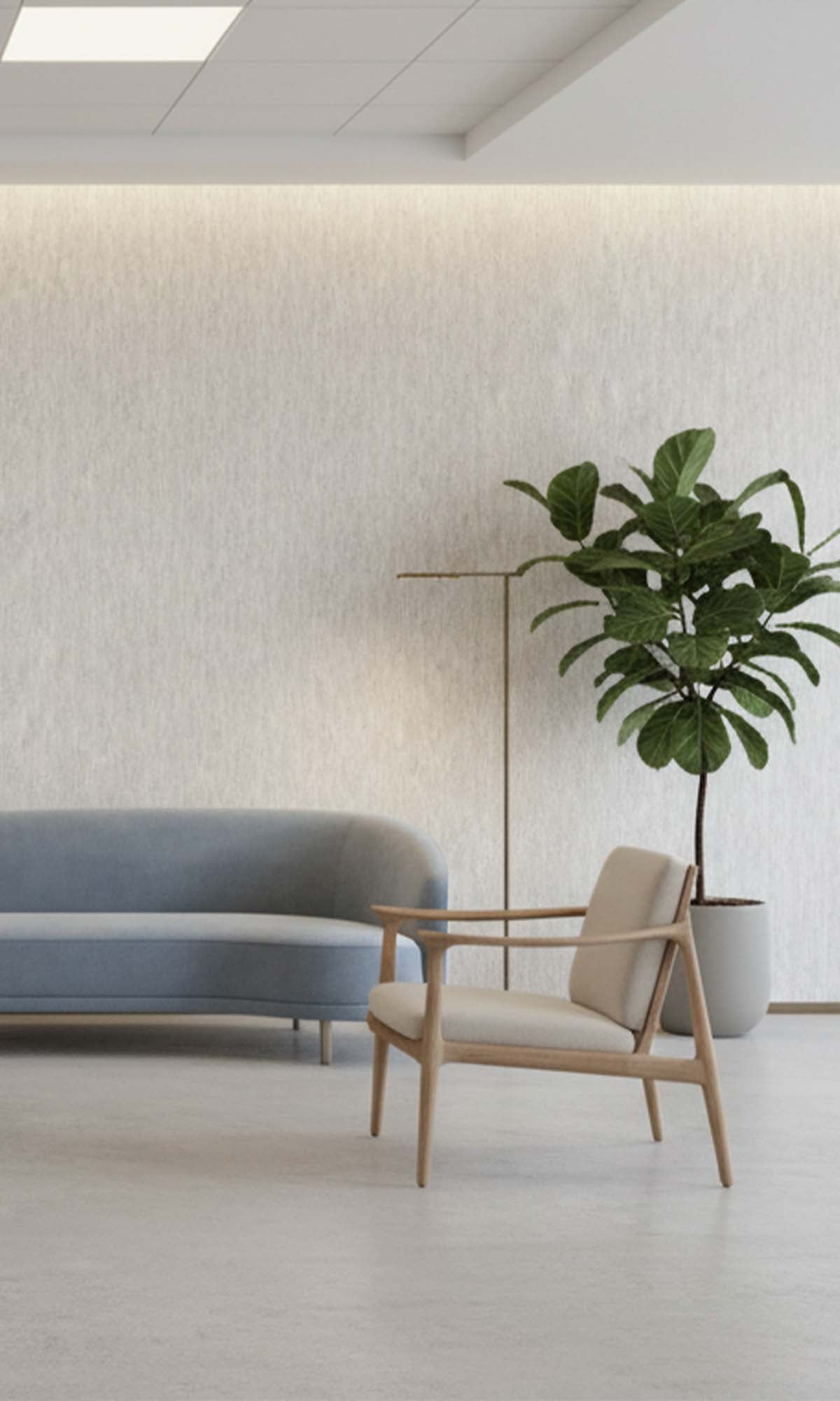 Winter Ribbed Stripe Effect Textured Vinyl Commercial Wallpaper C7773