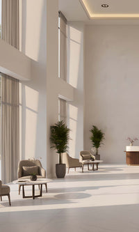 Crisp Linen Natural Stone Effect Textured Vinyl Commercial Wallpaper C7782
