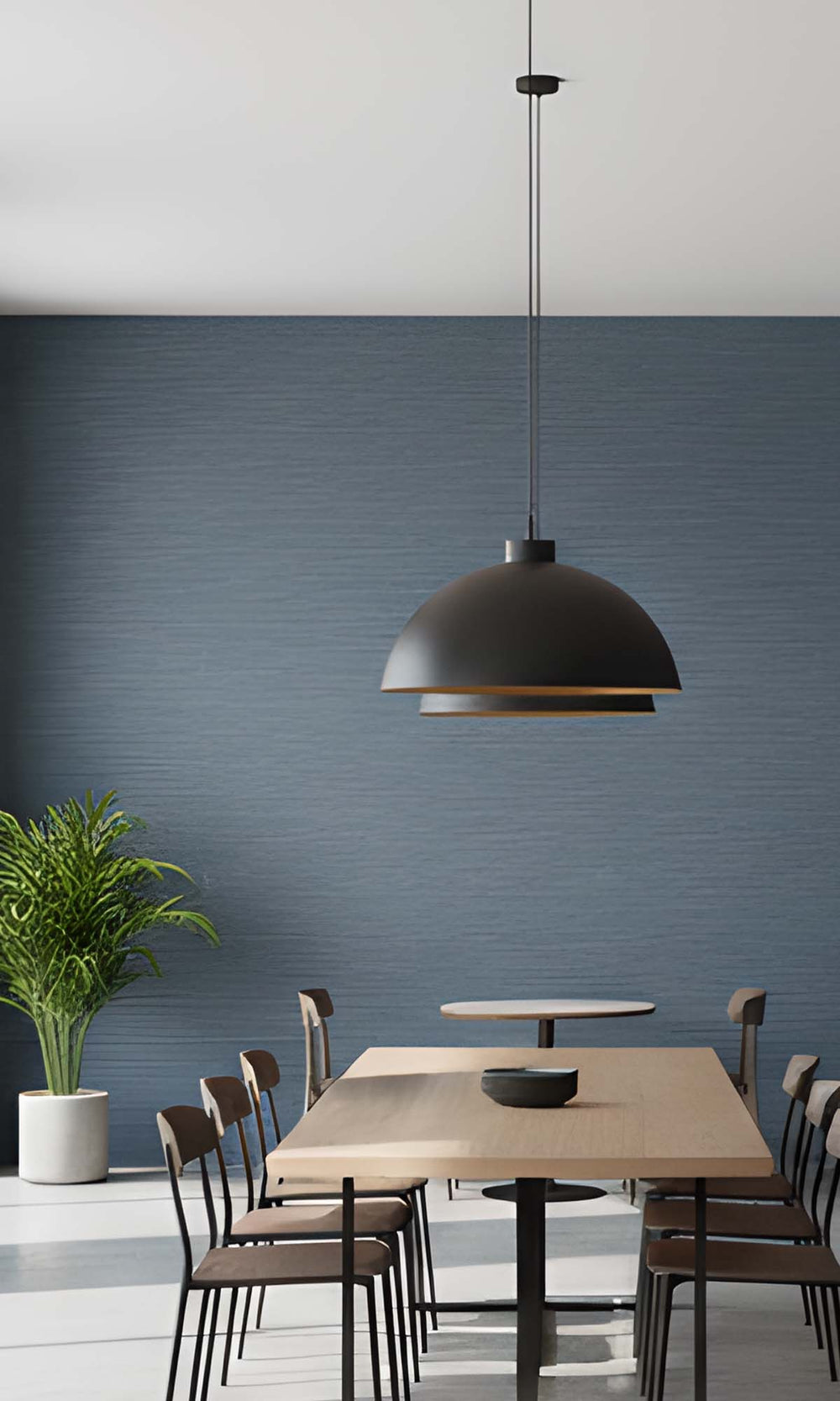 Ocean Striated Stripe Print Textured Vinyl Commercial Wallpaper C7789