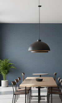 Ocean Striated Stripe Print Textured Vinyl Commercial Wallpaper C7789