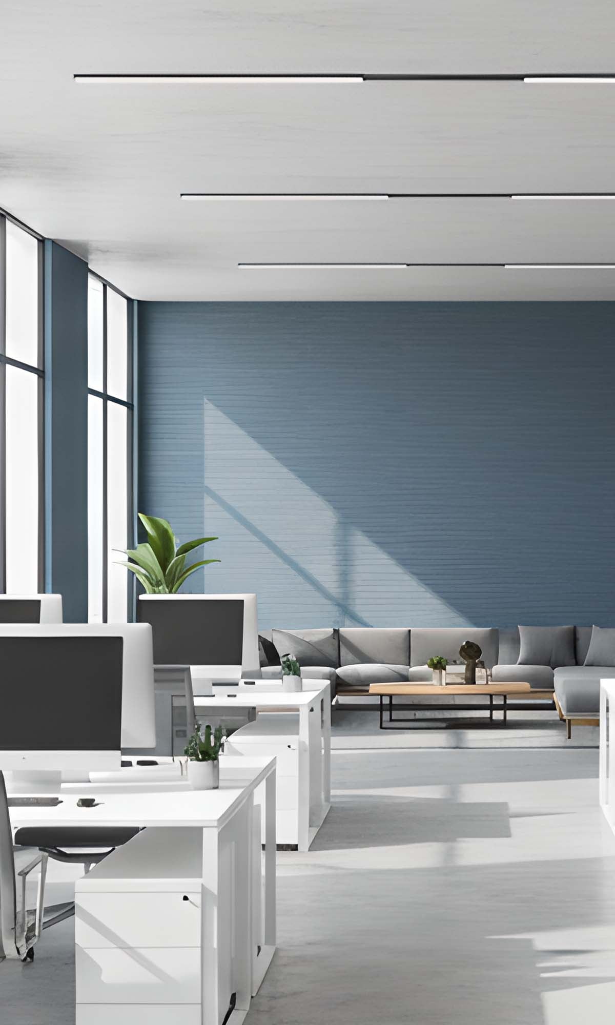 Ocean Striated Stripe Print Textured Vinyl Commercial Wallpaper C7789