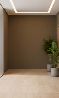 Coffee Faux Handweave Textured Vinyl Commercial Wallpaper C7791