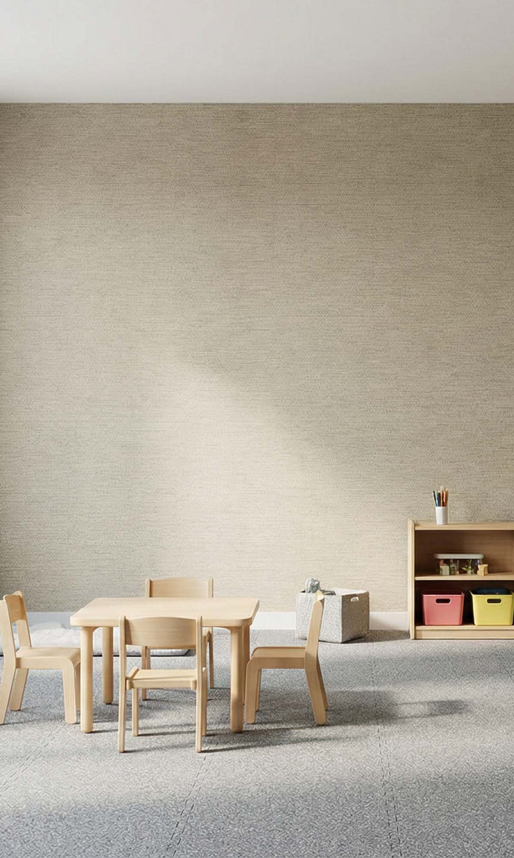 Burlap Faux Handweave Textured Vinyl Commercial Wallpaper C7792