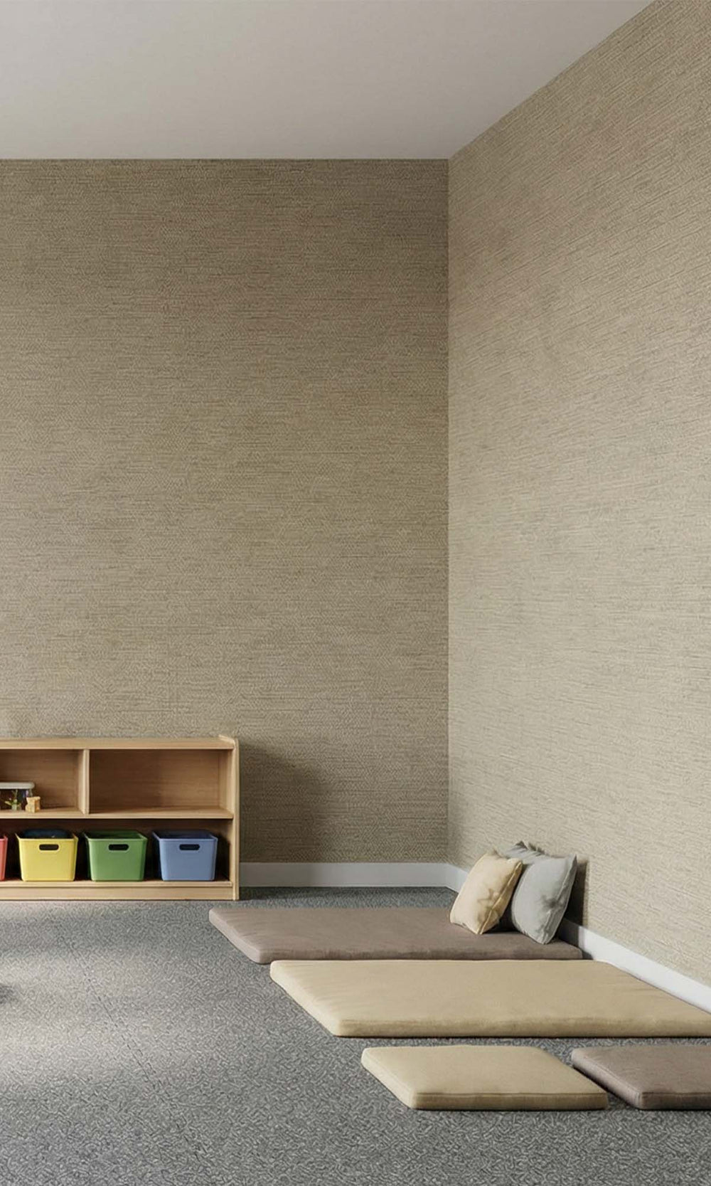 Burlap Faux Handweave Textured Vinyl Commercial Wallpaper C7792