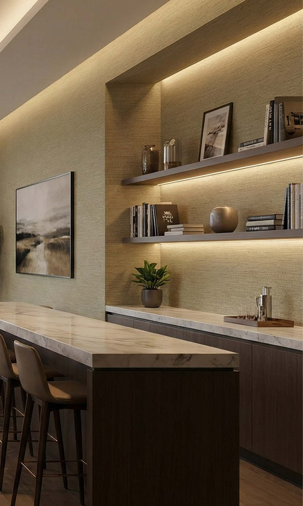 Honey Faux Handweave Textured Vinyl Commercial Wallpaper C7793