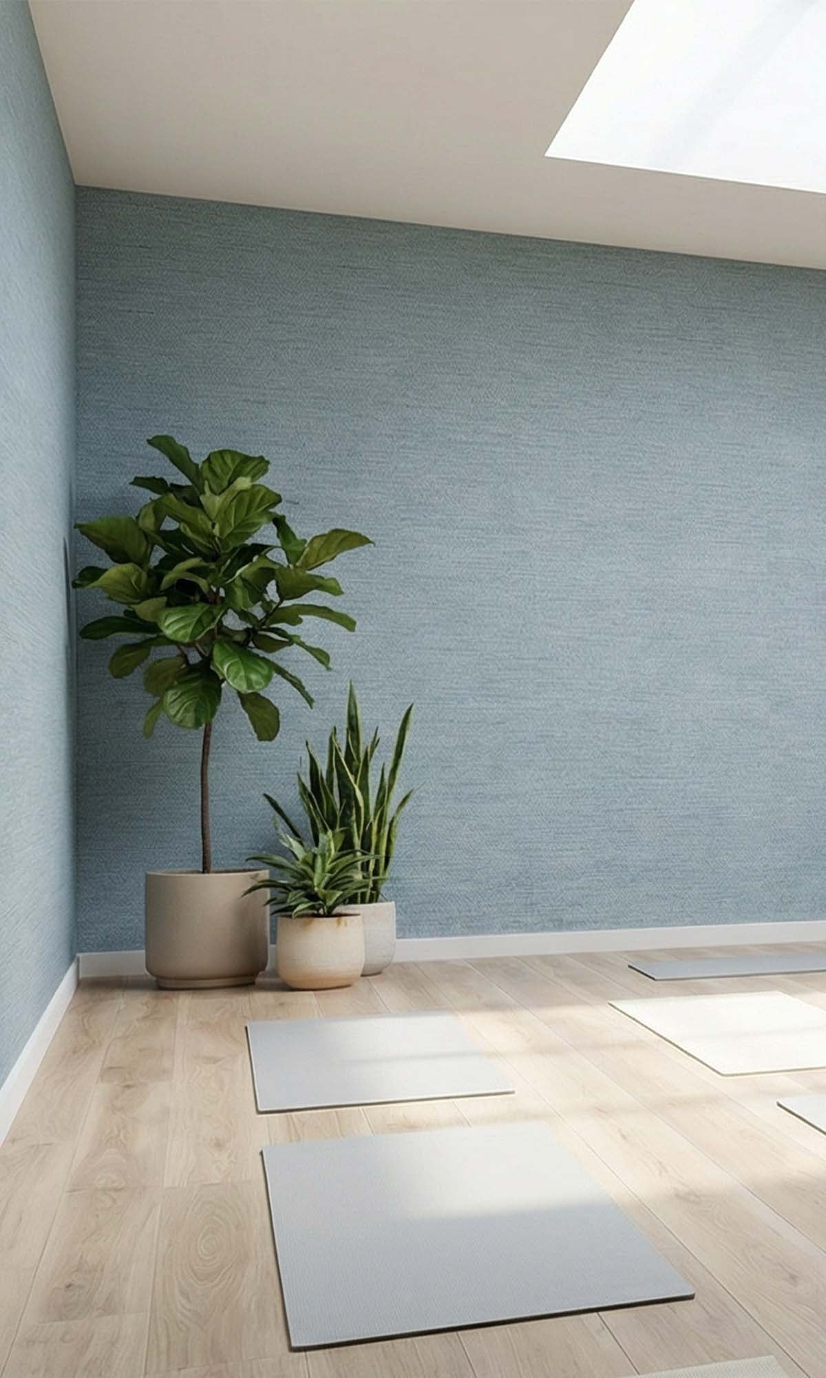 Aerial Faux Handweave Textured Vinyl Commercial Wallpaper C7794