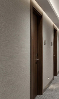 Oyster Faux Handweave Textured Vinyl Commercial Wallpaper C7796
