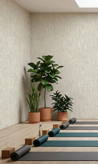 Gray Blue Faux Silk Weave Textured Vinyl Commercial Wallpaper C7802