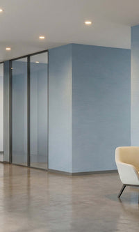 Ethereal Blue Faux Grass & Silk Textured Vinyl Commercial Wallpaper C7809