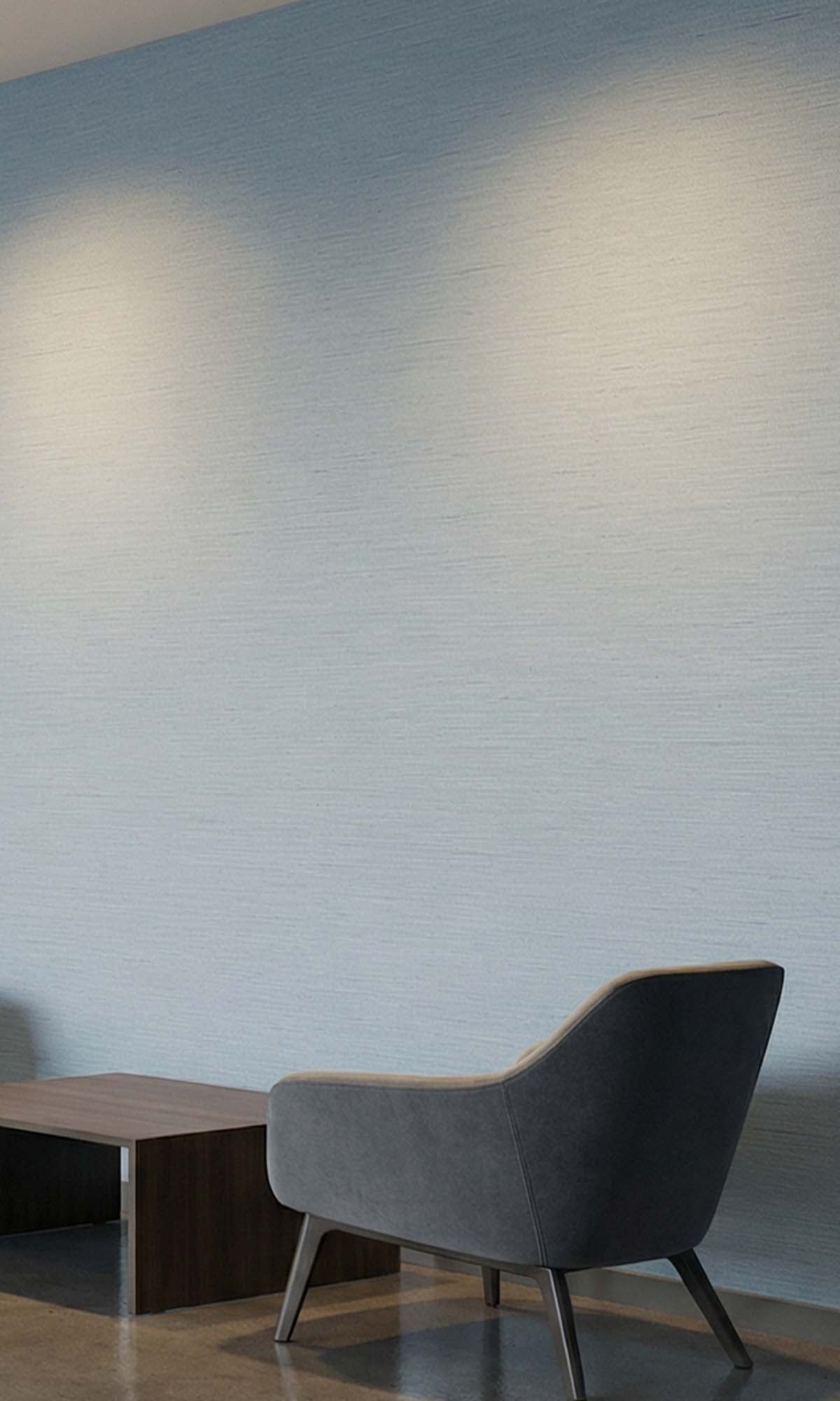 Ethereal Blue Faux Grass & Silk Textured Vinyl Commercial Wallpaper C7809