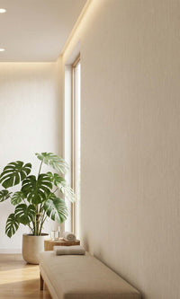 Baby's Breath Vertical Stripes Textured Vinyl Commercial Wallpaper C7810