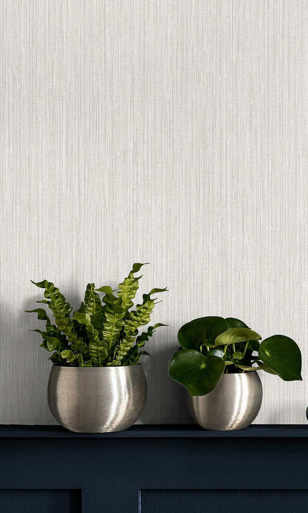 Baby's Breath Vertical Stripes Textured Vinyl Commercial Wallpaper C7810