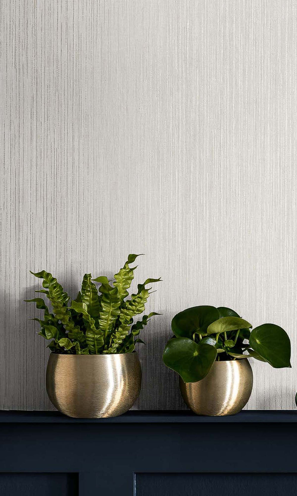 Down Feather Vertical Stripes Textured Vinyl Commercial Wallpaper C7811