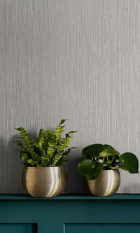 Earthen Vertical Stripes Textured Vinyl Commercial Wallpaper C7812