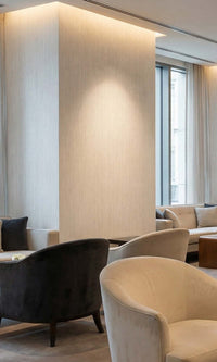 Calcium Vertical Stripes Textured Vinyl Commercial Wallpaper C7814