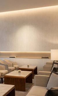 Calcium Vertical Stripes Textured Vinyl Commercial Wallpaper C7814