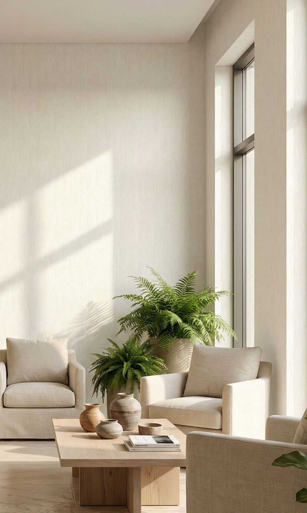 Nectar Vertical Stripes Textured Vinyl Commercial Wallpaper C7815
