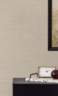 Roca Faux Woven Grass Textured Vinyl Commercial Wallpaper C7820