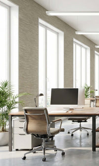 Rooibos Faux Woven Grass Textured Vinyl Commercial Wallpaper C7821