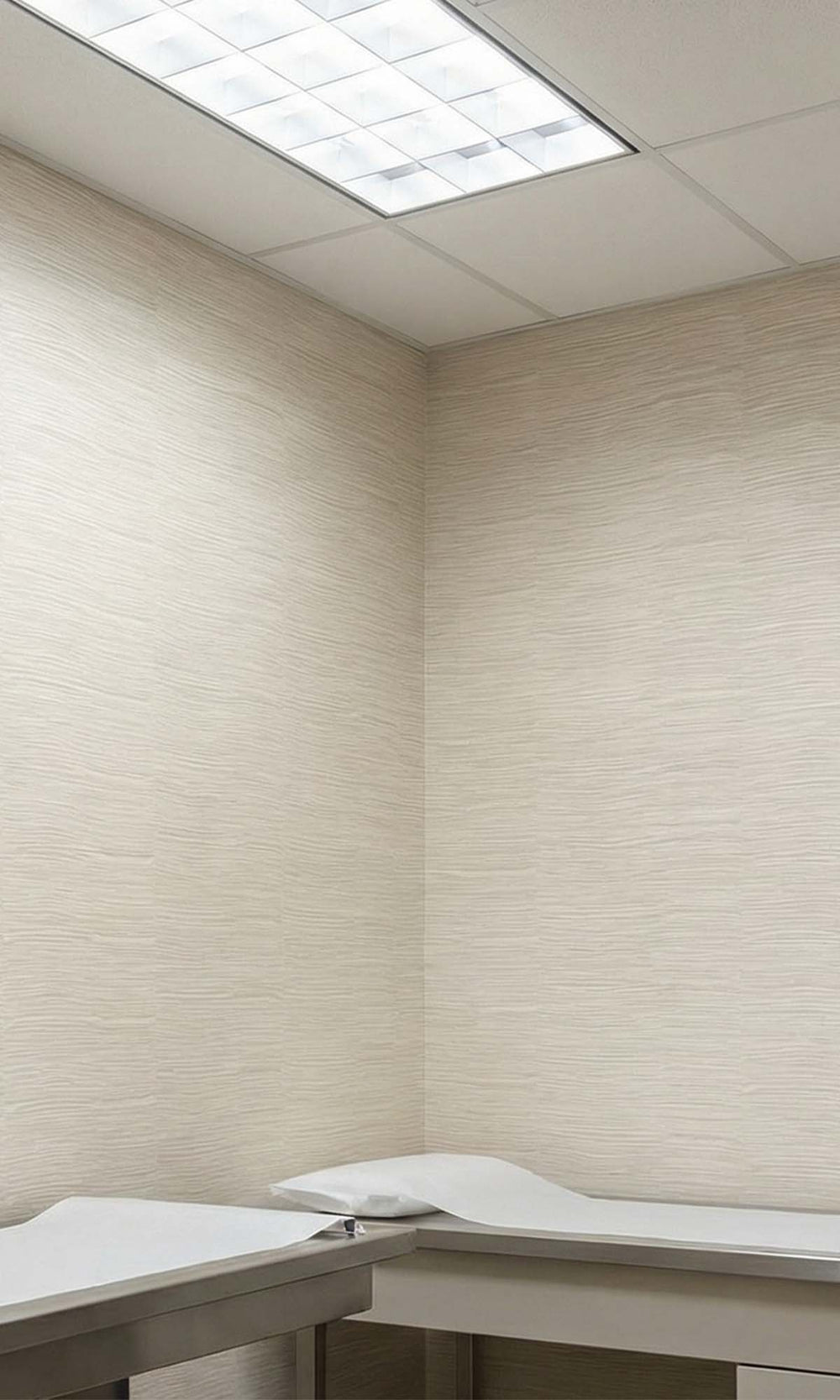 En Blanc Faux Woven Grass Textured Vinyl Commercial Wallpaper C7822
