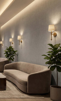 Royal Silver Faux Woven Linen Commercial Wallpaper C7827 textured commercial wallpaper in royal silver
