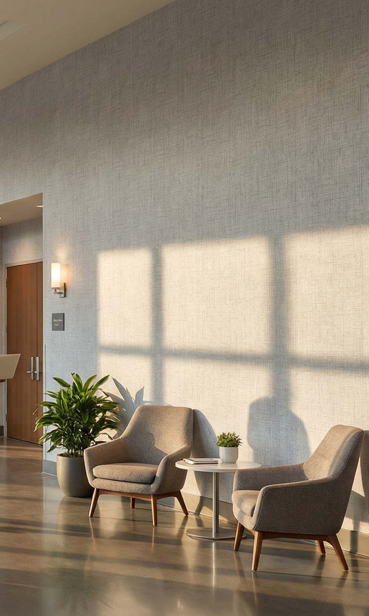 Faded Grey Faux Woven Linen Commercial Wallpaper C7828 textured commercial wallpaper in faded grey
