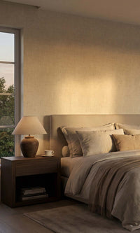 Sheer Peach Faux Woven Linen Commercial Wallpaper C7830
