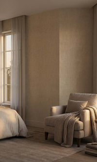 Sheer Peach Faux Woven Linen Commercial Wallpaper C7830