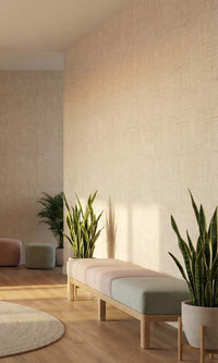 Glazed Pears Faux Woven Linen Commercial Wallpaper C7831