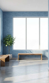Bluebonnet Faux Woven Linen Commercial Wallpaper C7834