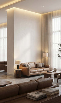 Glacial Ice Faux Hesian Weave Commercial Wallpaper C7837