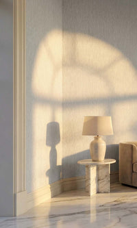 Fortress Grey Faux Hesian Weave Commercial Wallpaper C7839