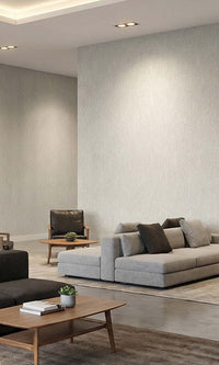 Gettysburg Grey Faux Hesian Weave Commercial Wallpaper C7840