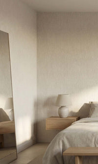 Pumice Stone Faux Hesian Weave Commercial Wallpaper C7841