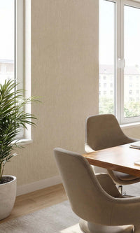 Vanilla Blush Faux Hesian Weave Commercial Wallpaper C7842