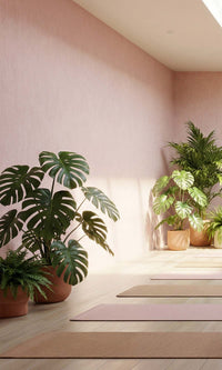 La Vie en Rose Faux Hesian Weave Commercial Wallpaper C7846