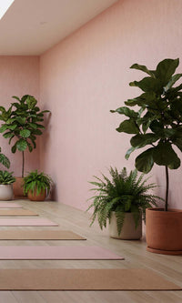 La Vie en Rose Faux Hesian Weave Commercial Wallpaper C7846