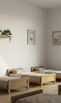 Faded Grey Sheer Weave Commercial Wallpaper C7848