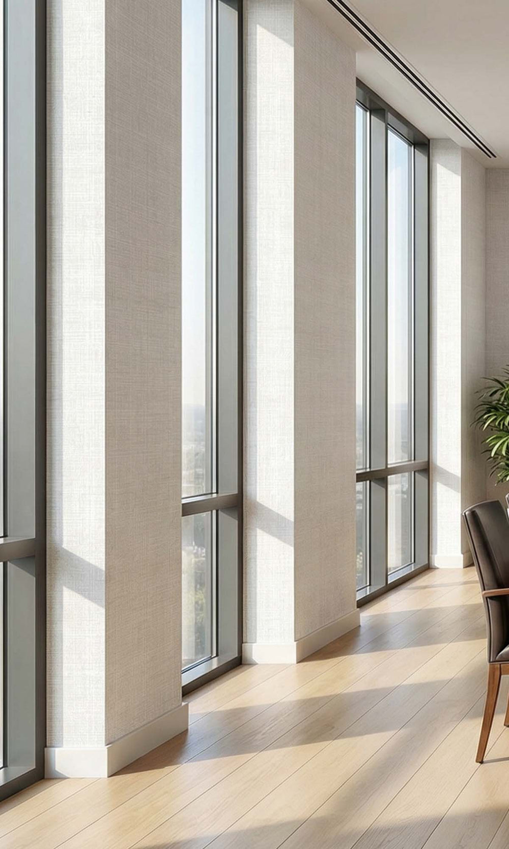 Faded Grey Sheer Weave Commercial Wallpaper C7848