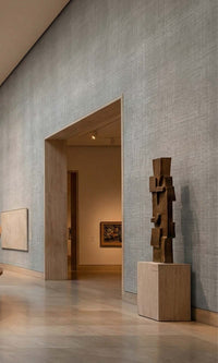 Ice Grey Sheer Weave Commercial Wallpaper C7854