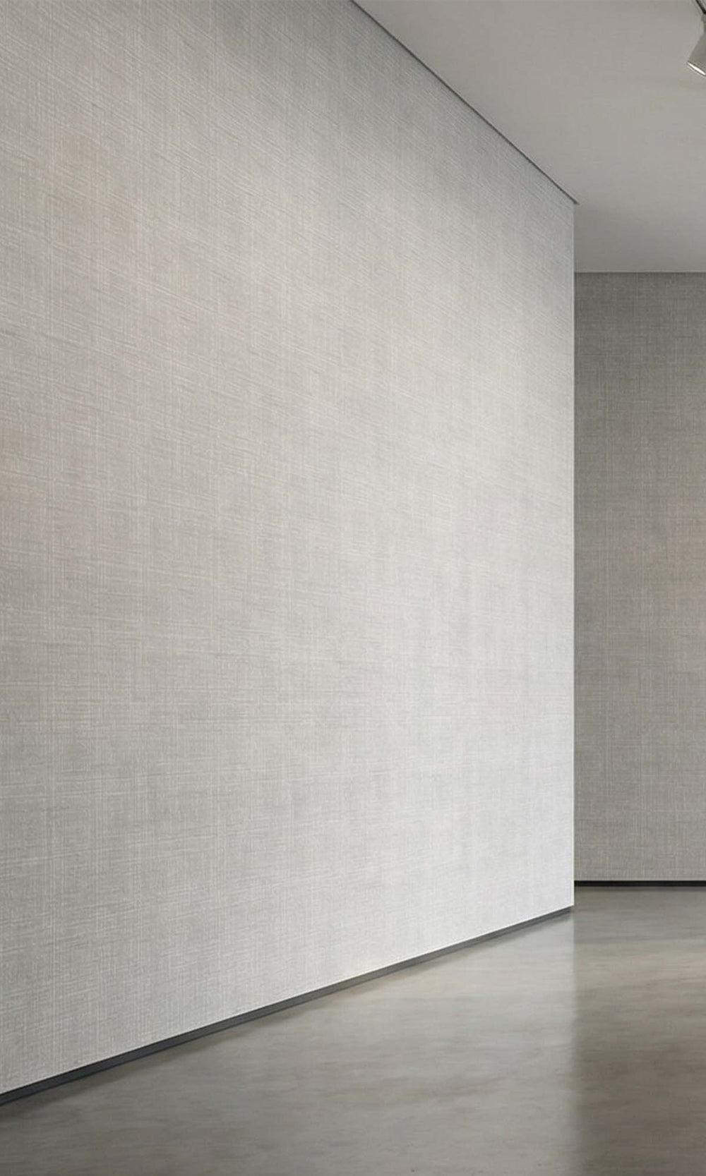 Cautious Grey Sheer Weave Commercial Wallpaper C7859