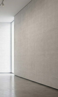 Cautious Grey Sheer Weave Commercial Wallpaper C7859