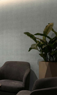 Grey Frost Sheer Weave Commercial Wallpaper C7861
