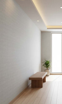 Grey Frost Sheer Weave Commercial Wallpaper C7861