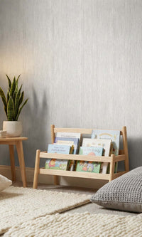 Grey Dolphin Faux Grasscloth Commercial Wallpaper C7866